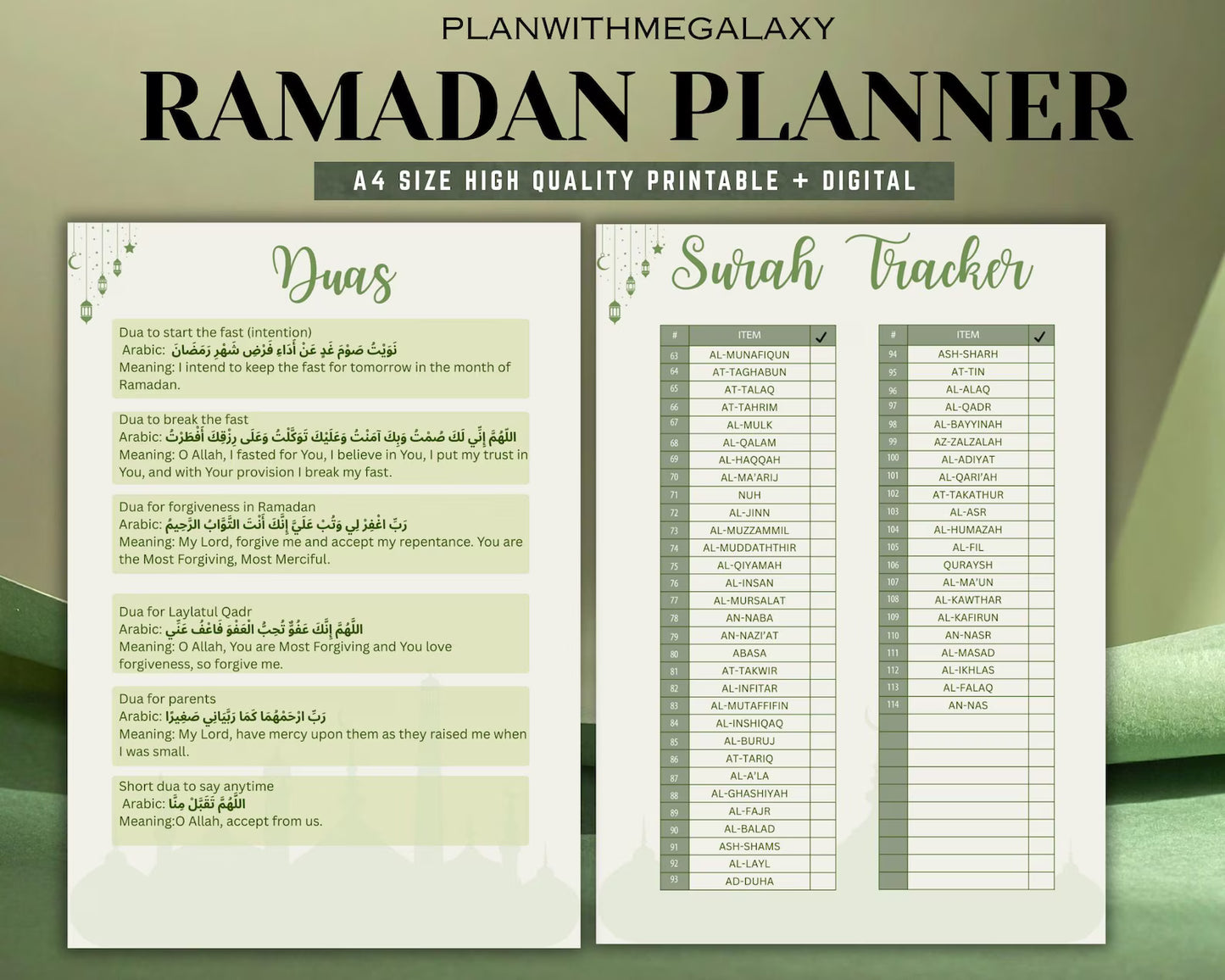 Ramadan Activity Bundle for Kids  + Ramadan Tracker 2026 (Included Bonus)