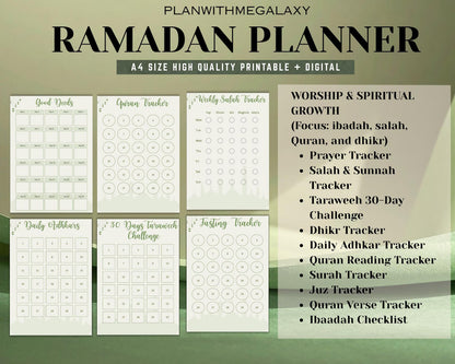 Ramadan Activity Bundle for Kids  + Ramadan Tracker 2026 (Included Bonus)